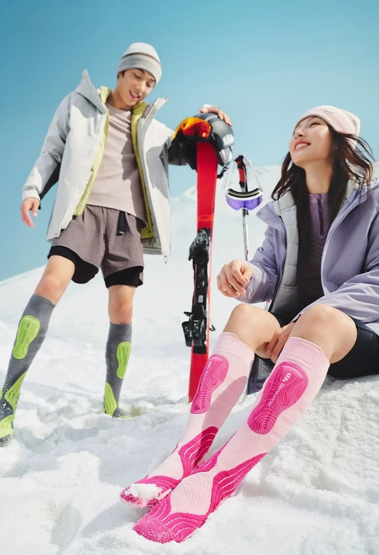 

Профессиональные лыжные носки Banana Leaf SK471₂₄: быстросохнущие, теплые, влагоотводящие, зимние, компрессионные, длинные спортивные носки