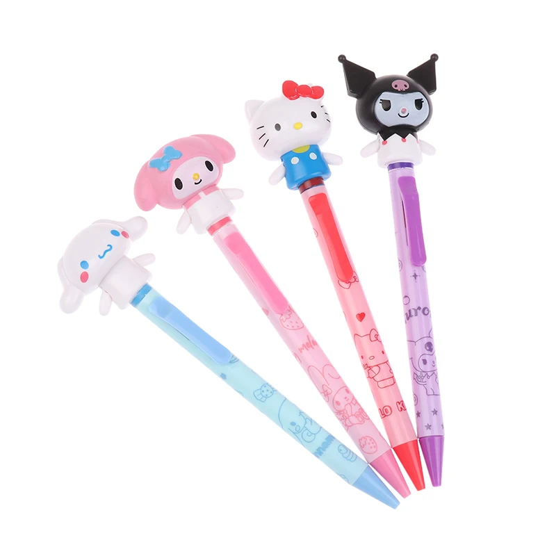 

1PCS Sanrio Hello Kitty Ballpoint Pen Kuromi Melody Cinnamoroll Doll Arm Movable Pen Cartoon Pen Gift Students Gift