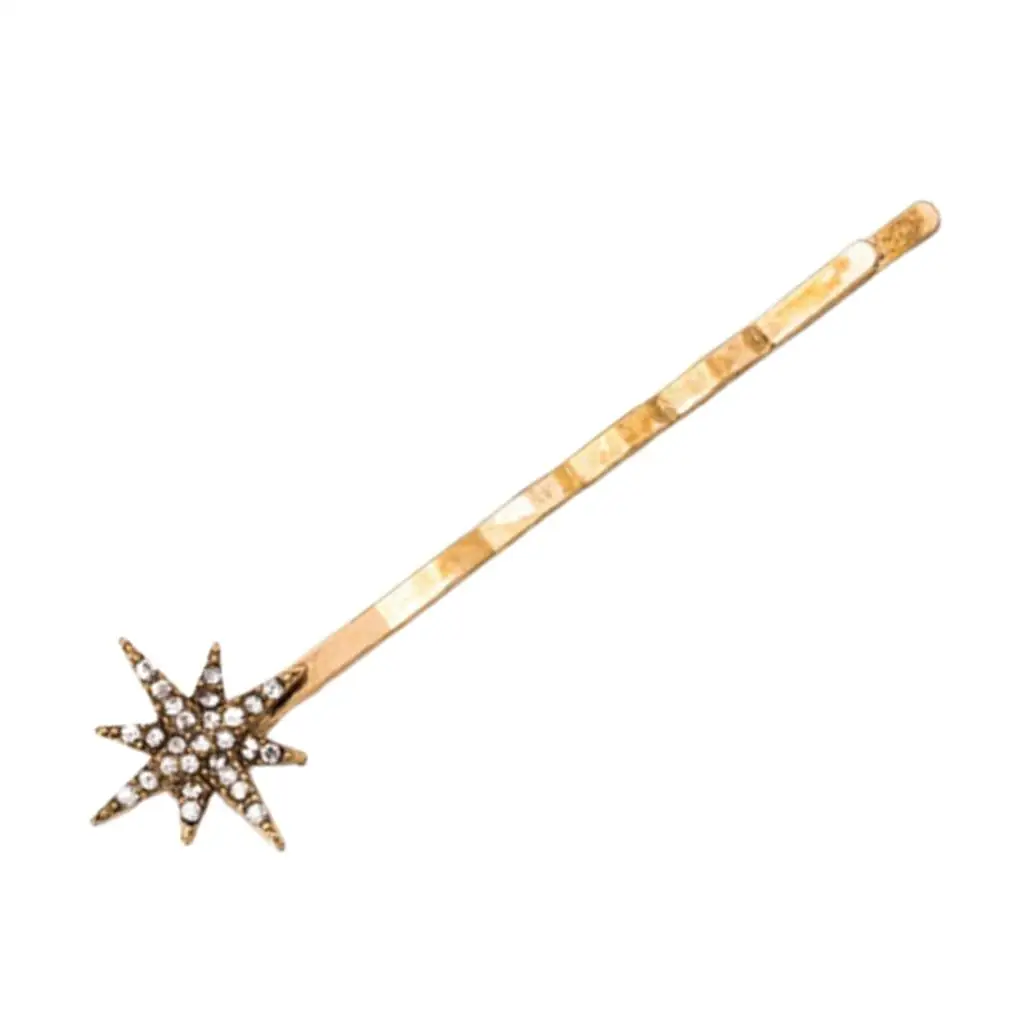 Sparkling Crystal Hair Clip Geometric Barrette for Women Rhinestone French Hairpin Luxury Hair Styling Accessories Alloy