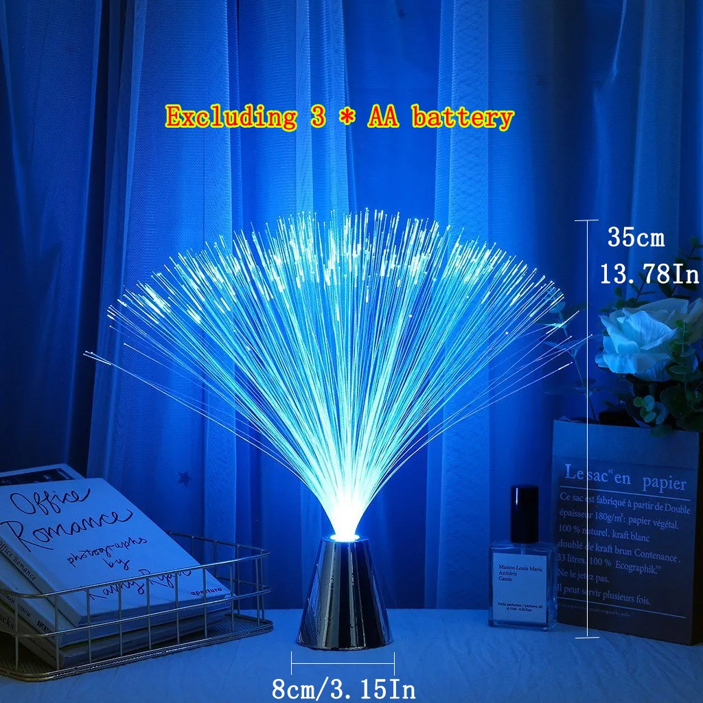 

Hot Colorful Light-emitting Base Fiber Optic Light Starry Indoor Color Changing Atmosphere Light Toy Christmas Decoration Lights