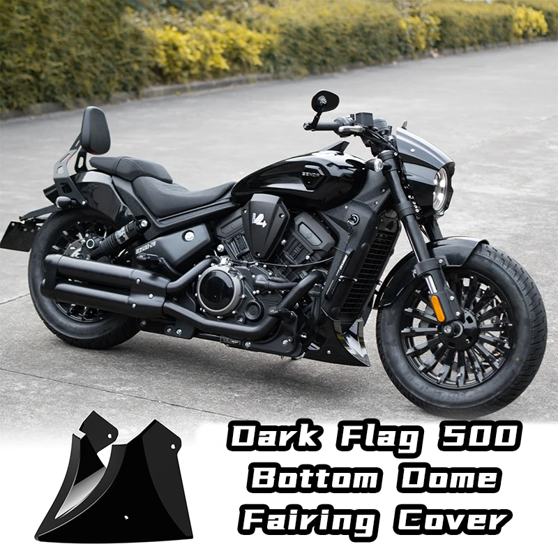 Motorcycle Sump Guard Trail Bash Plate Pipe Cover Lower Chassis Engine Protector Oil Sump Protector Guard for Dark Flag 500