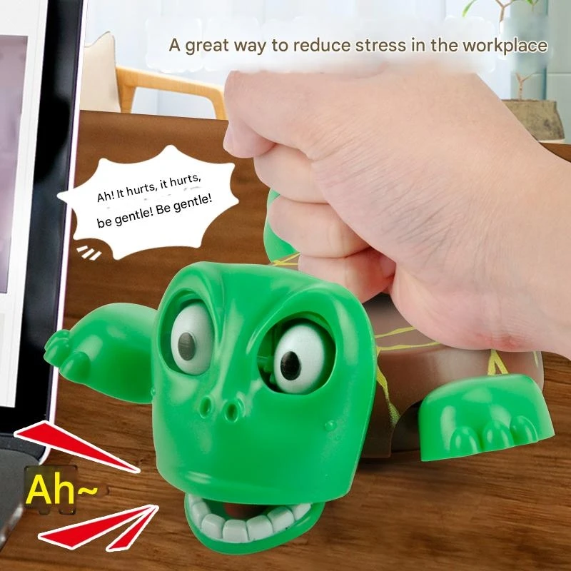 

Creative funny frightened turtle with eyes wide open, fun sounding beverage coasters, table decoration, kettle coasters