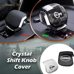Crystal Gear Shift Knob for Land Rover Range Rover Sport SVR Velar Evoque Car Changes Lever for Jaguar XF E F Pace Modification