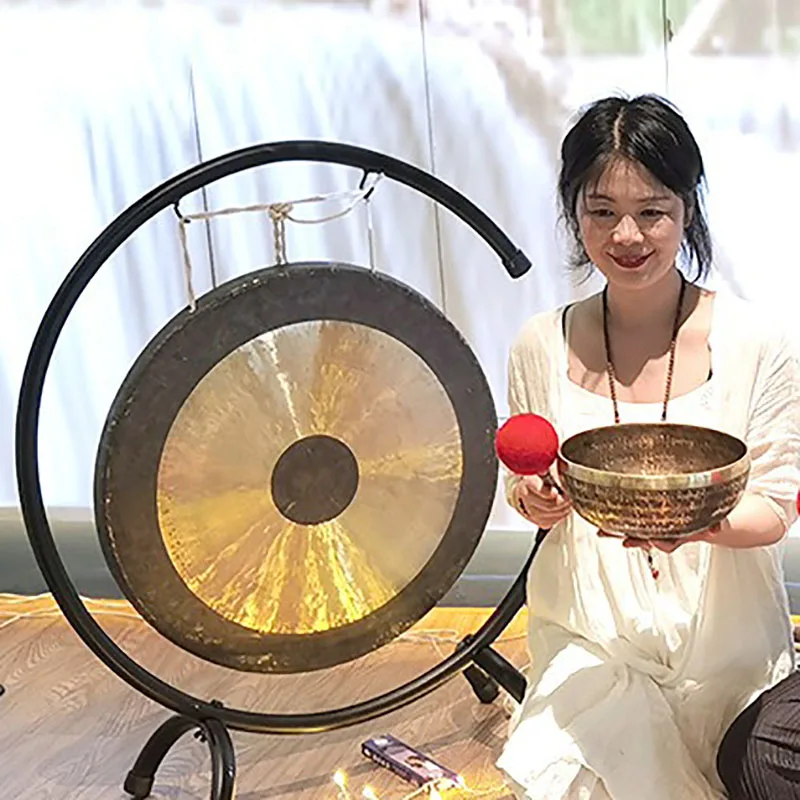 Professional Copper Gong Sound Therapy Percussion Cymbals Gong Instrument Chinese Traditional Musical Small Instruments