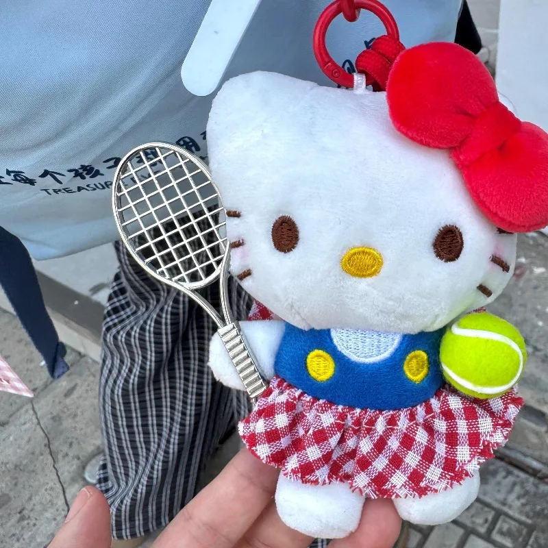 

Hello Kitty Kawaii Sports Style Tennis Bag Pendant Innovative Cartoon Girl Heart Doll Pendant Doll Women Accessories Wholesale