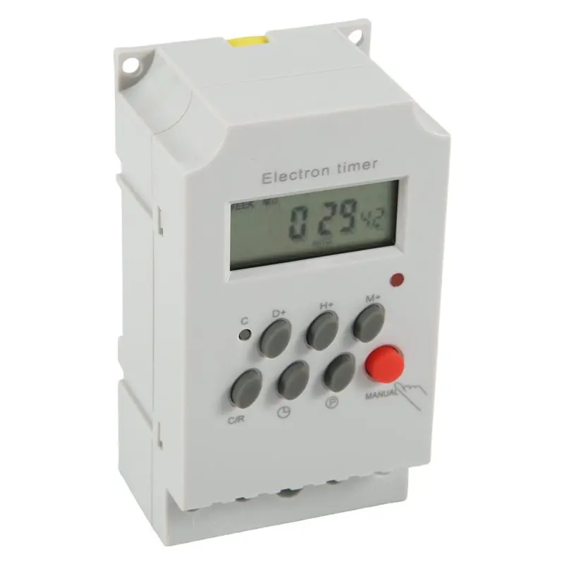 [B17B!】 KG316T-II Din Rail Microcomputer Time Control Switch Time Control Timer AC 220V 25A DIGITAL TIMER SWITCH Relay Control