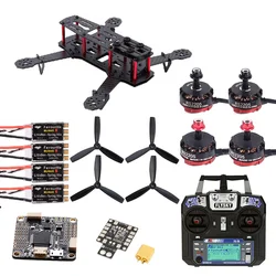 FPV 250 ZM250 250mm Carbon Fiber Quadcopter RS2205 2300kv Motor 30A ESC & F4 V3S Flight Controller Flysky FS-i6 Kit