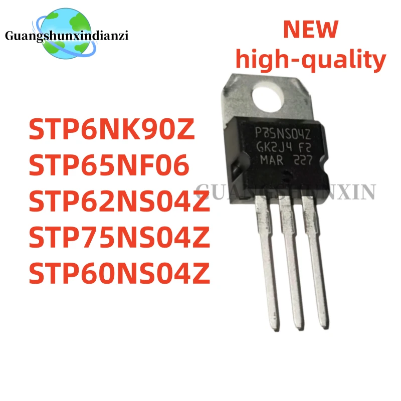 TO-220 10PCS/ NEW STP6NK90Z STP65NF06 STP62NS04Z STP75NS04Z STP60NS04Z P6NK90Z P65NF06 P62NS04Z P75NS04Z P60NS04Z