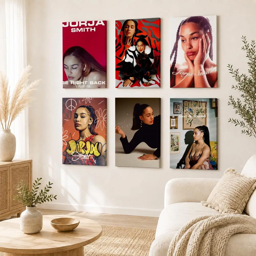 Pop Singer J-Jorja Smith Poster Self Adhesive Aesthetic Wall Art Picture for Living Room Home Decoration Gift