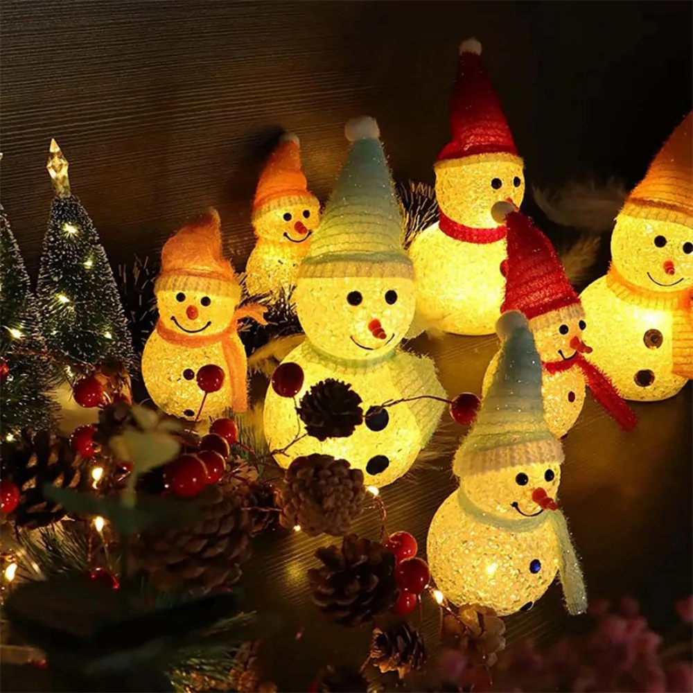 Solar Snowman LED Stake Light, Outdoor Waterproof Christmas Decoration Lawn Light, Garden Courtyard Path Landscape Decoration