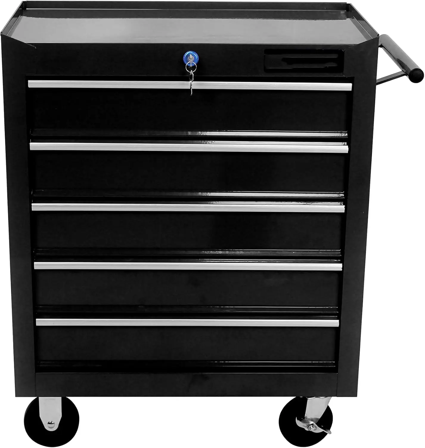 Rolling Tool Chest 5-Drawer Rolling Tool Box With Interlock System And Wheels For Garage Warehouse, Workshop Repair Shop