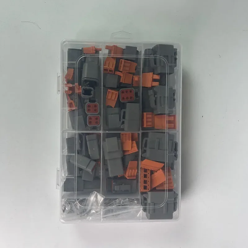 Deutsch DTM Series Sealed Connector Kit (DTM06 & DTM04) 1-10 Boxes - Automotive Waterproof Plug with Terminals & Pins for Truck