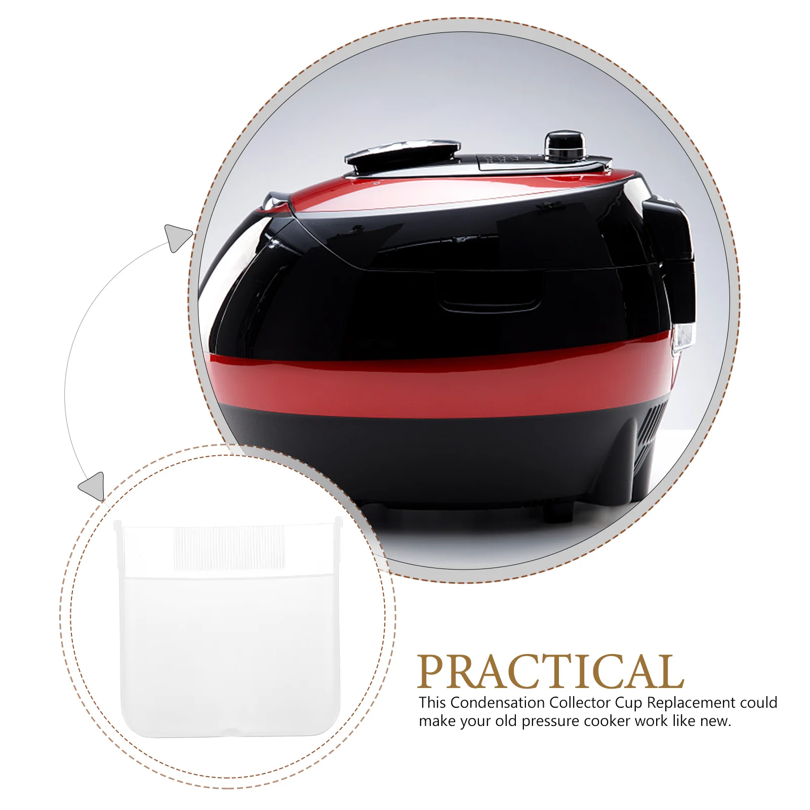 

Rice Cooker Water Collection Box Collector Accessories Storage Cups Home Essentials