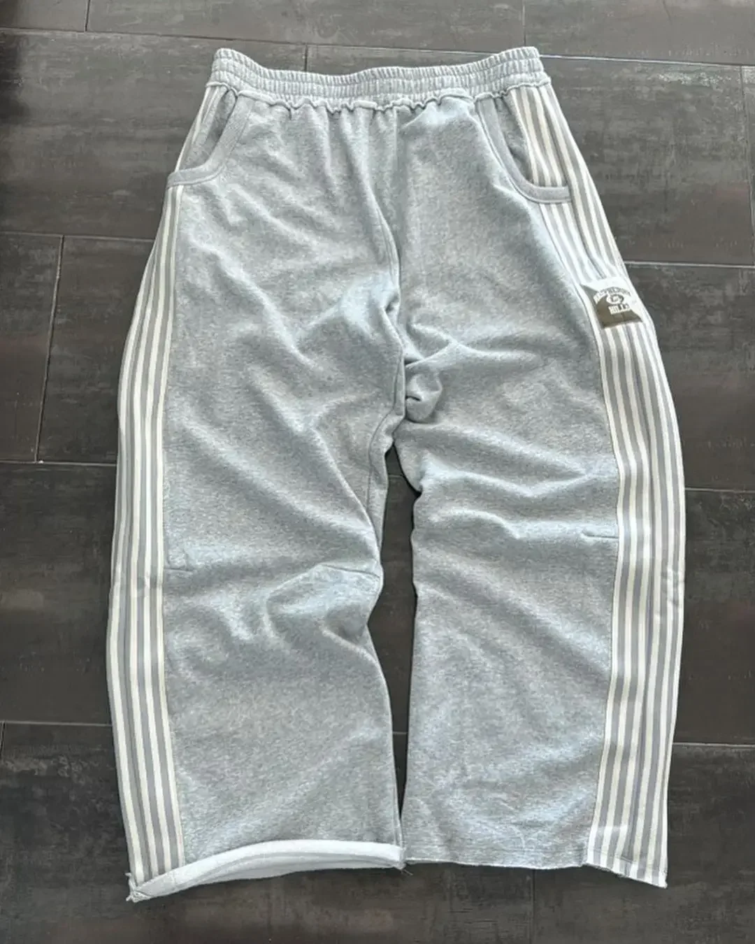 2024 Frühling neue einfache gestreifte Hosen Männer Frauen Harajuku Vintage Baggy Pants Paar Mode lässig hohe Taille gerade Bein Hosen