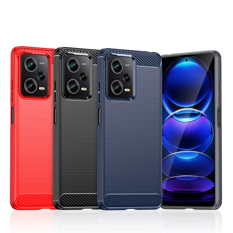 For Poco X5 Pro 5G Case For Xiaomi Poco X5 Pro Cover Funda Shell Cover Carbon Fiber Soft Silicone Bumper For Poco X5 Pro