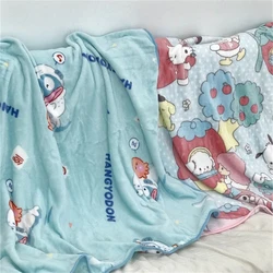 Cute Anime Blanket Lovely Anime Warm Flannel Blanket Pillowcase Japanese style Blanket Bedspread Bedroom Sofa Bed Girl
