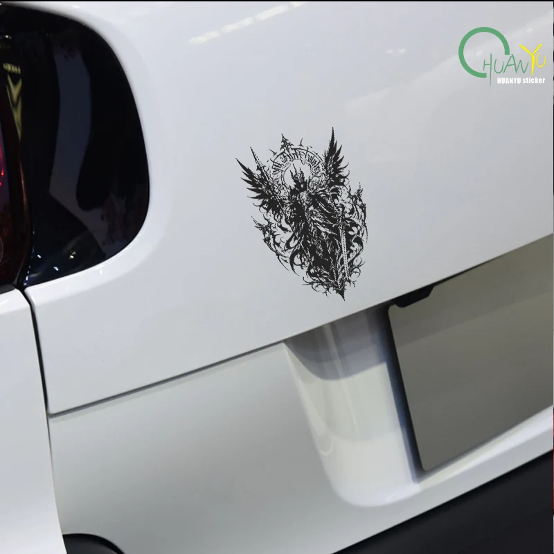 Angel War God Double Wings Totem Car Sticker; Car Hood and Trunk Modification Decoration Decal