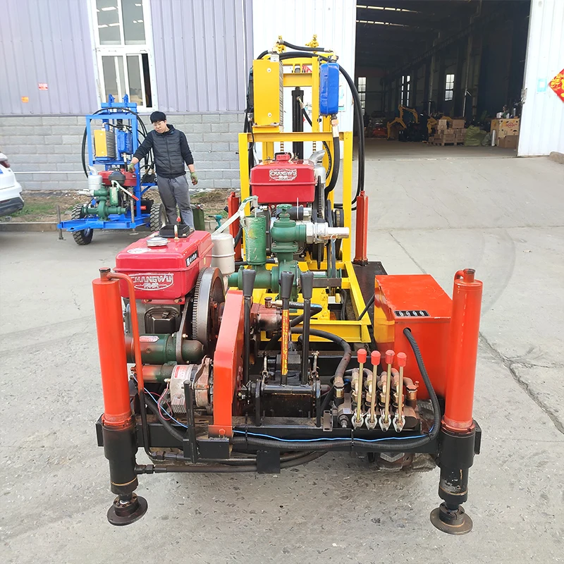 Customized Hydraulic water well drilling machine rotary borehole 180 meter depth crawler water well drilling rig