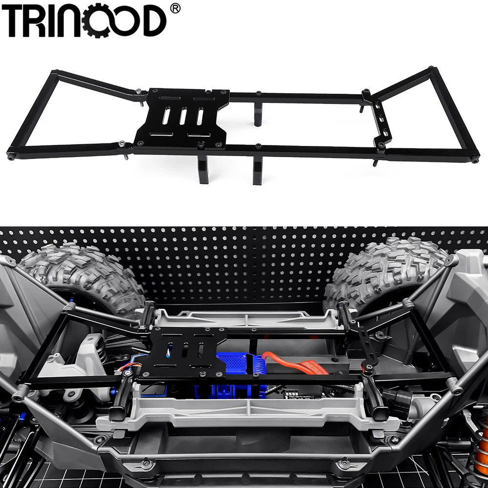 TRINOOD Aluminum Alloy Chassis Top Brace ESC Mount Plate for 1/5 T-RAXXAS X-MAXX Upgrade Parts