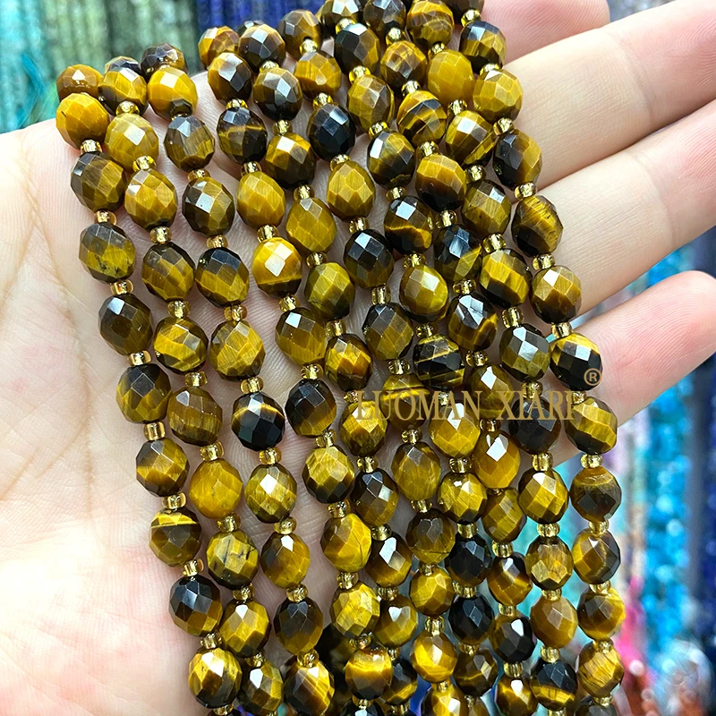 6x8MM Facet Rijst Ovale Natuursteen Amerikaanse Foto Jasper Spacer Kralen voor Sieraden Maken Diy Armbanden Bedels accessoires