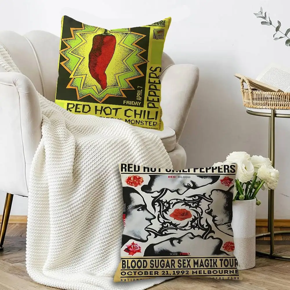 R-Red Hot C-Chili Peppers  Cushion Cover Pillowcase Upholstery Sofa Throw Pillow Home Decor Pillowcas
