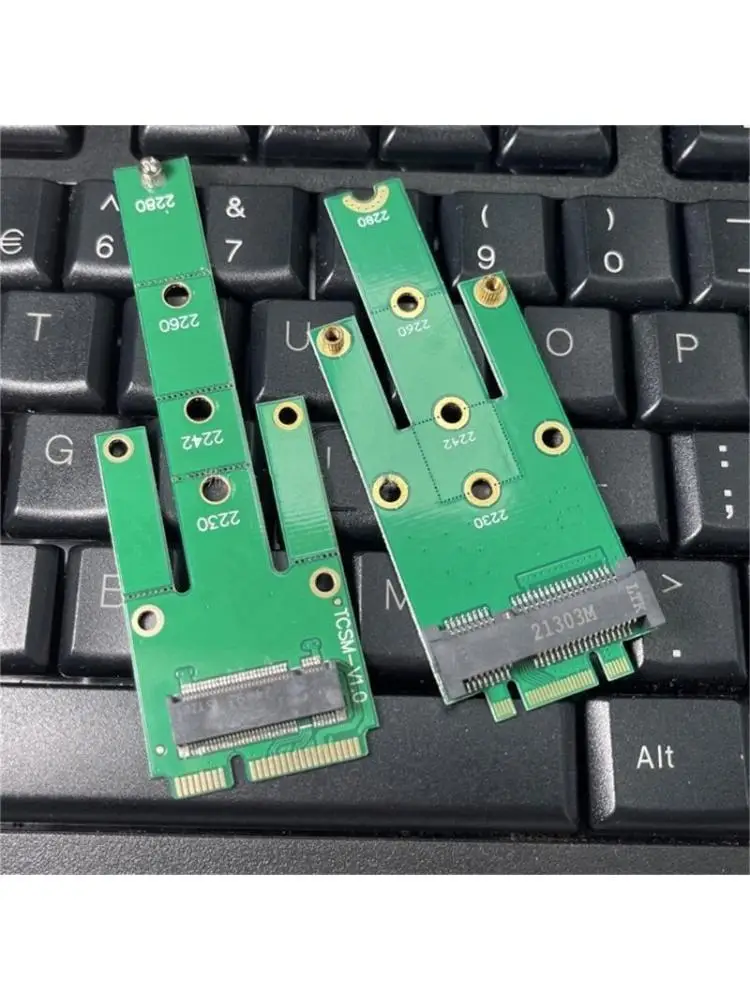 652F MSATA To NGFF Convert Card M.2 NGFF SSD Male Converters Adapter Card NGFF To MSATA Male for 2230 2242 2260 2280 M.2 SSD