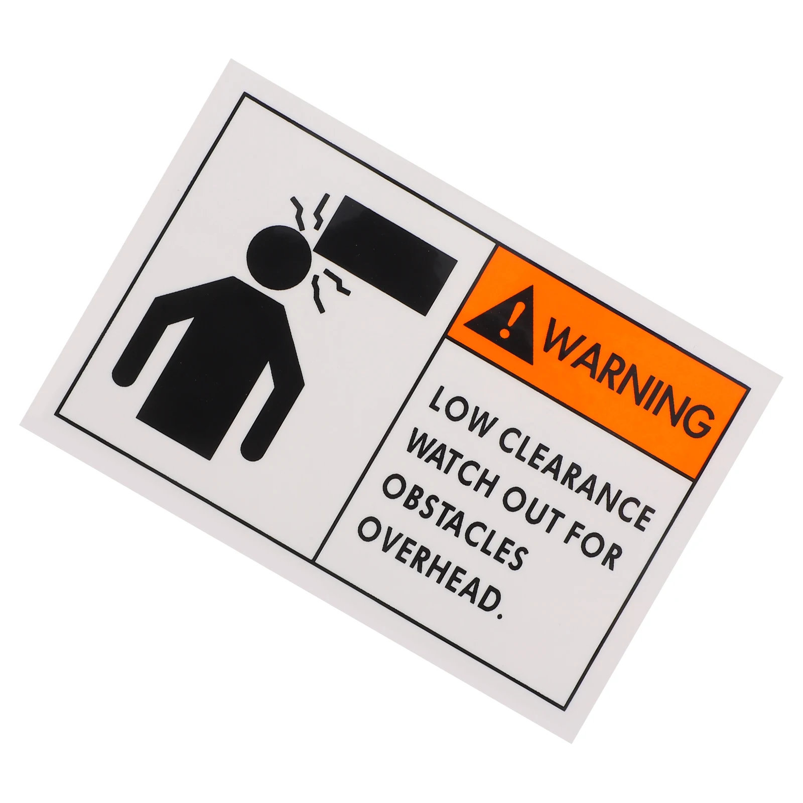 Watch Head Overhead Hinderniswarnung Watch Your Head Outdoor Sign Sticker Safety Adhesive Caution Sign Outdoor