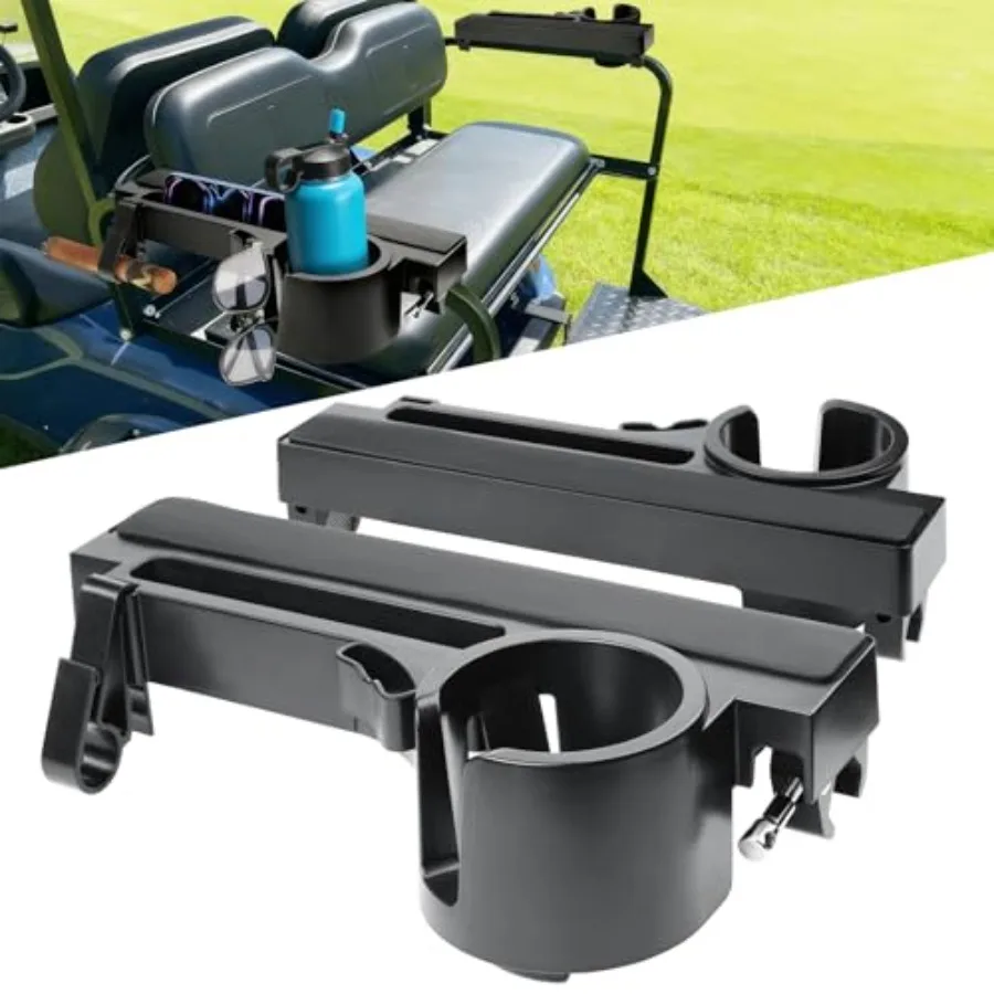 

Golf Cart Armrest with Cup Holder - Upgraded Universal Installation Arm Rest Cup Holder Fit for EZGO Yamaha Club Car - Rear Sea