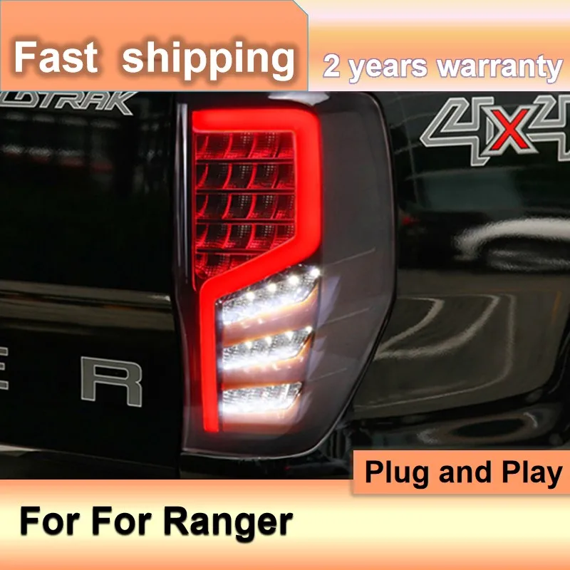 Car Accessories for Frd Ranger T6 Tail Light 2012-2019 Ranger Raptor Tail Lights Ranger T6 T7 T8 Tail Lights DRL Turn Signal