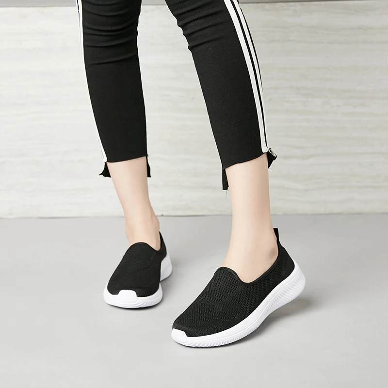 أحذية رياضية كاجوال أحذية رياضية نسائية قابلة للتنفس بنعل ناعم للمشي واللياقة البدنية خفيفة الوزن ومضادة للانزلاق، مقاس كبير #4