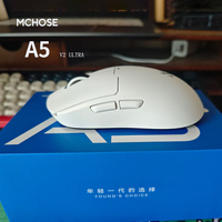 2025 MCHOSE A5 V2 ULTRA/A5 V3 Series Wireless Gaming Mouse 3-mode gaming long battery life PAW3395 lightweight design mouse