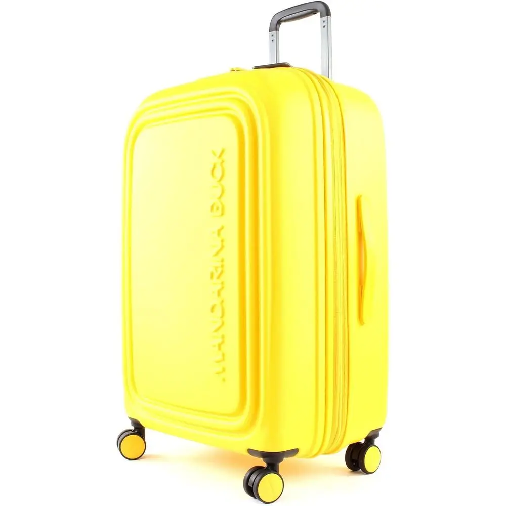 

Yellow Travel Suitcase with Trolley, 45x69x32/35cm (LxHxW)