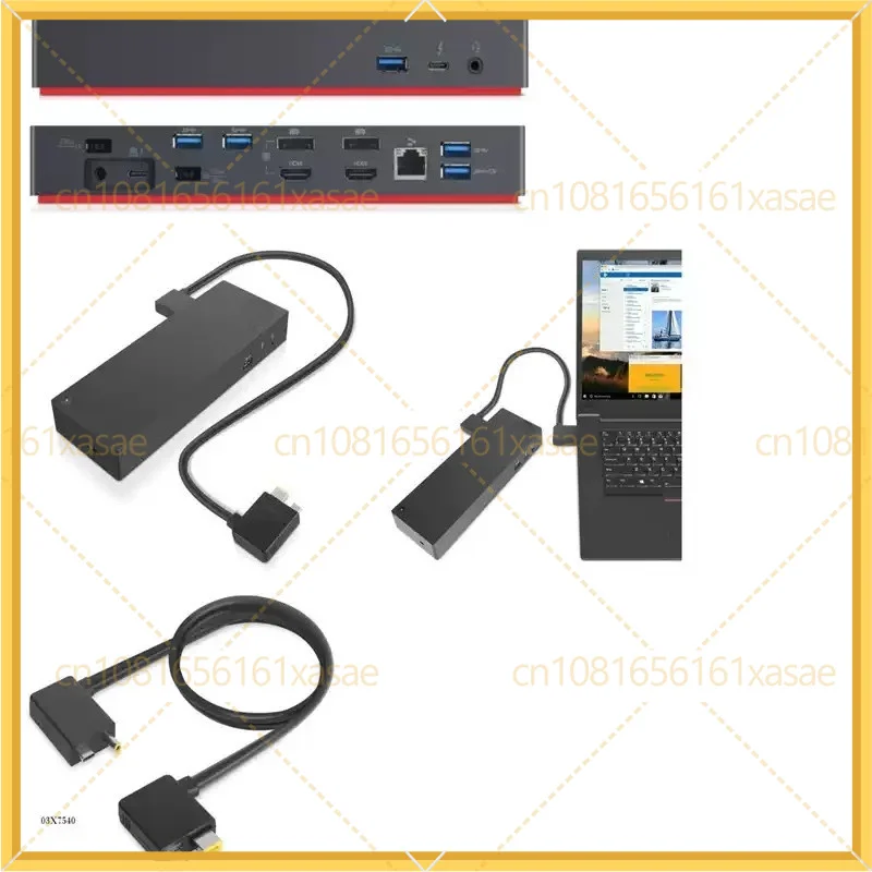 New Thunderbolt 3 Dock Split Data Cable SC10Q68210 5C10V25710 for Lenovo ThinkPad Workstation Dock Replacement Cable