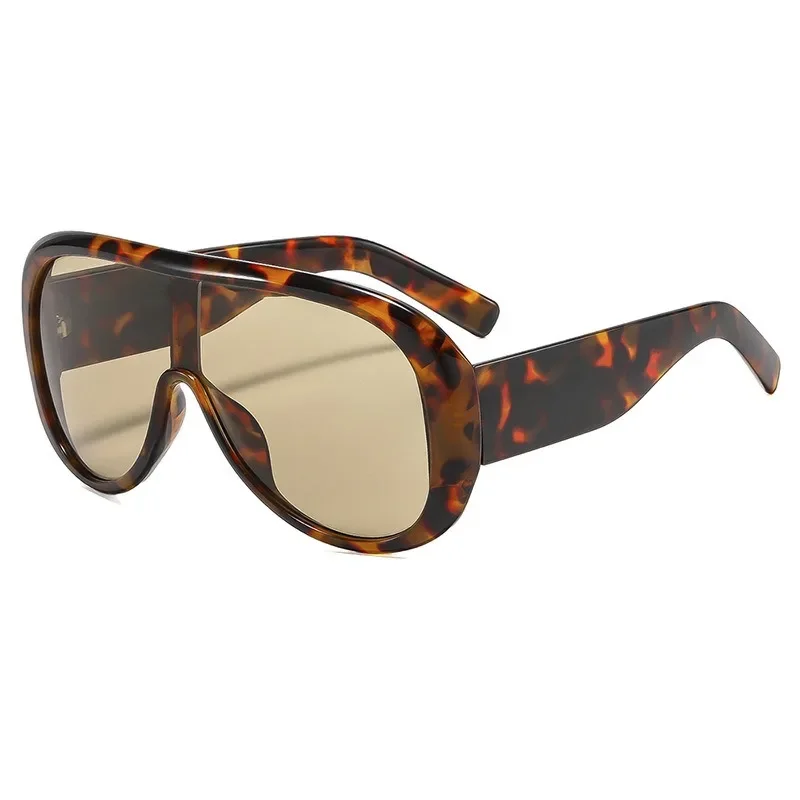 New Fashion Man Women Sunglasses Large Frame Personalized Trendy Versatile Retro Glasses Summer Shading Oculos De Sol - view 3