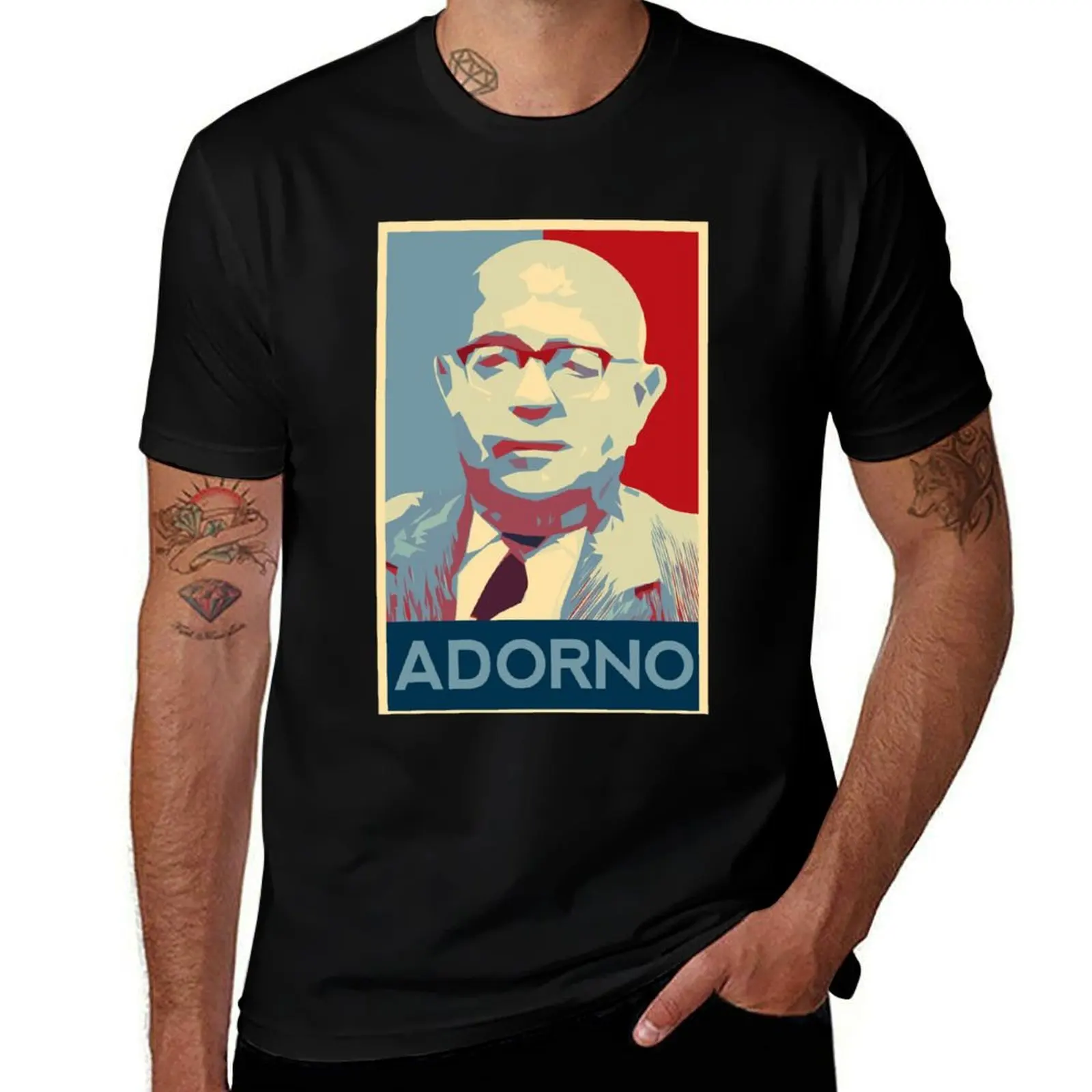 Theodor Adorno T-Shirt Large Size Basic Casual T-Shirt