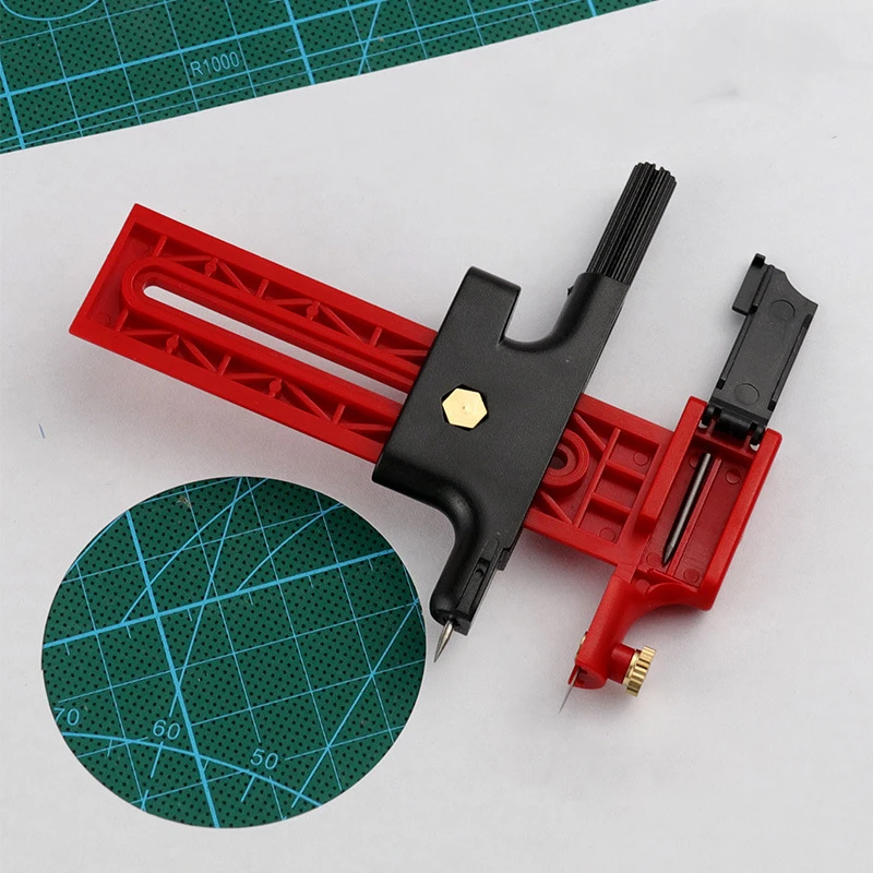 1PC Adjustable Circle Cutter, Round Cutting Tool for Paper Fabric Scrapbook, Practical DIY Handmade Art Craft Accessory