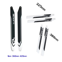 ALZRC- Carbon Fiber Blades 325MM 360MM/370MM/380MM/420MM/505MM for RC Helicopter part