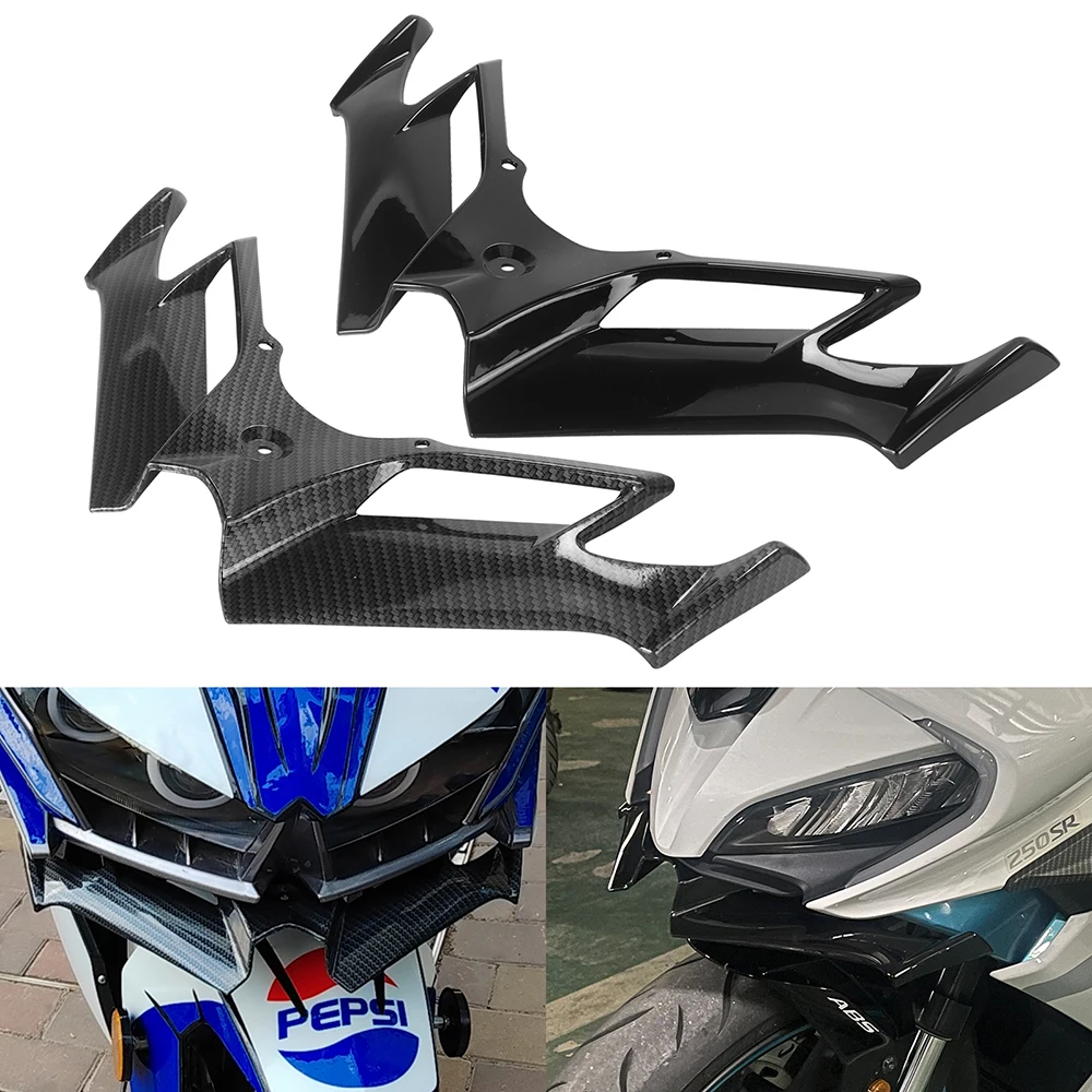 Motorcycle Front Fairing Winglet Aerodynamic Wing Cover Trim Sturdy Spoiler Winglet for Yamaha Nmax125 Nmax155 2020-2022