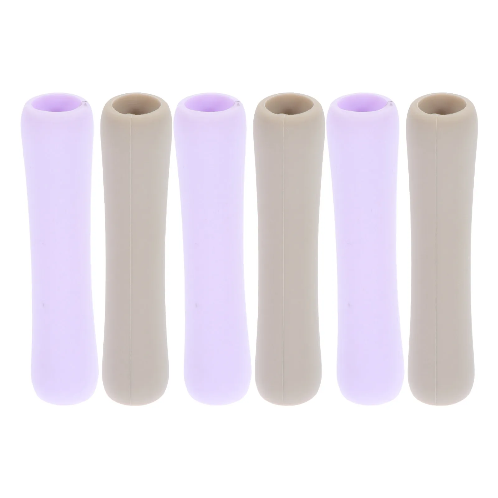 

Набор из 6 силиконовых чехлов для стилусов, защитные накладки для сенсорных ручек, однотонный дизайн, простая установка, регулируемый размер, декоративные накладки для карандашей