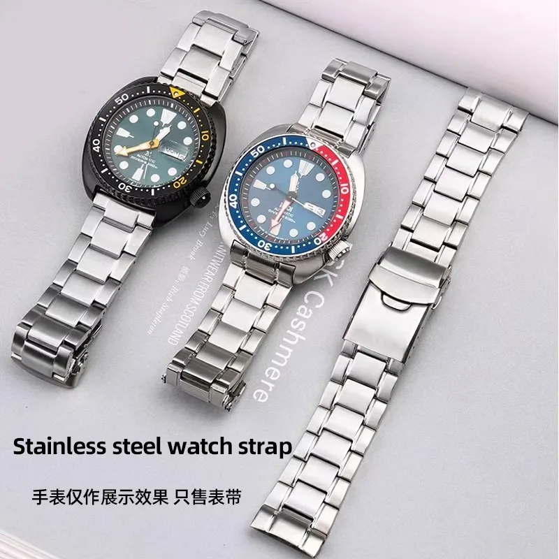 Solid Stainless Watch Band For Seiko Abalone Series SRPE99K1 SRPC91J1/25J1 Diving Watch strap 22mm men bracelet Wristband