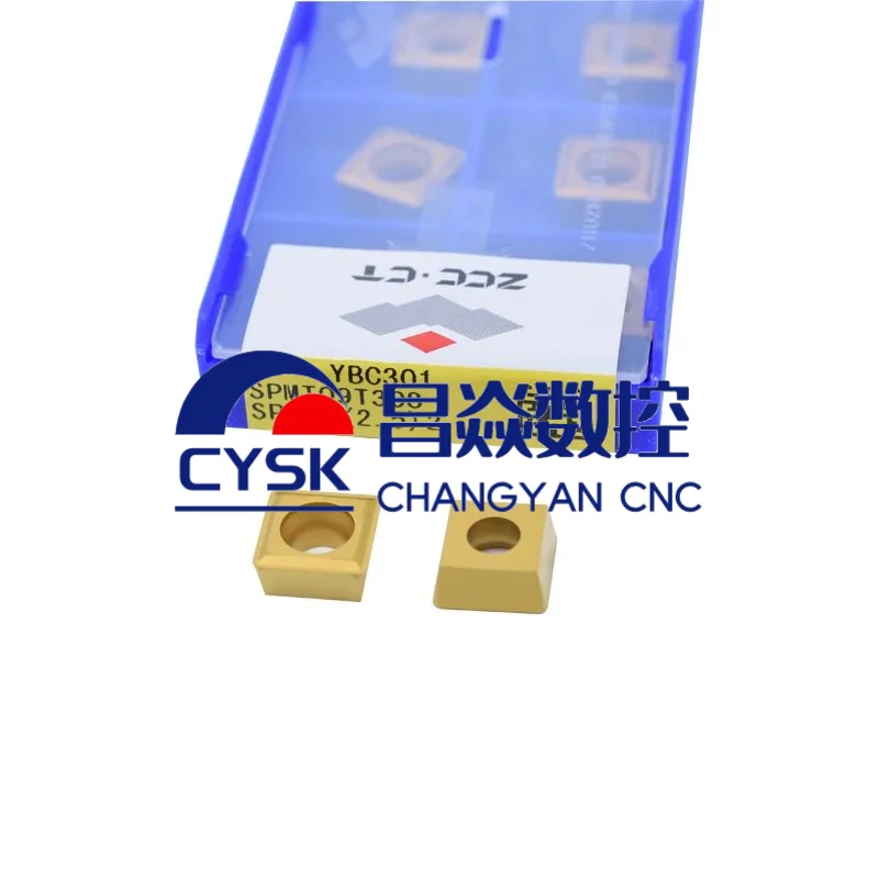 Original ZCCCT SPMT09T308 YBC301 YB9320 milling cutter carbide insert for CNC cutting Tools