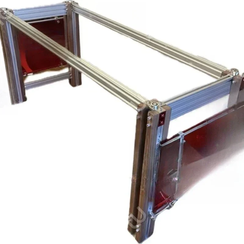 

Computer desk, aluminum profile tempered glass table, home study bedroom desk