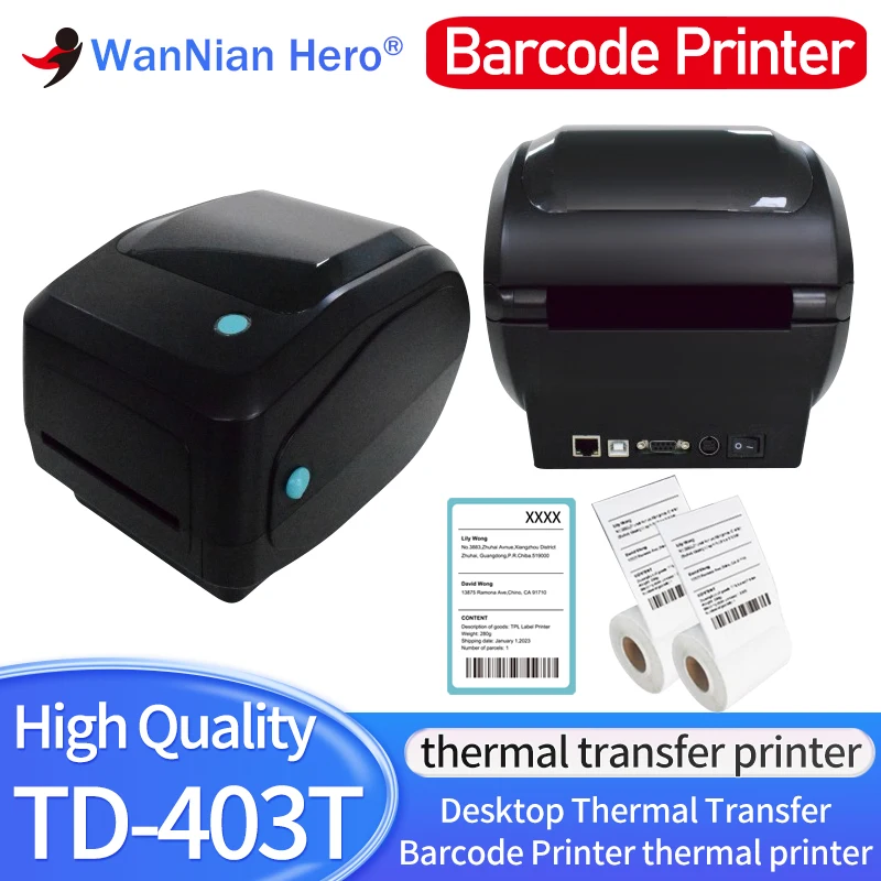 TD-403T  Thermal Transfer Barcode Printer thermal printer TD403 TD-403