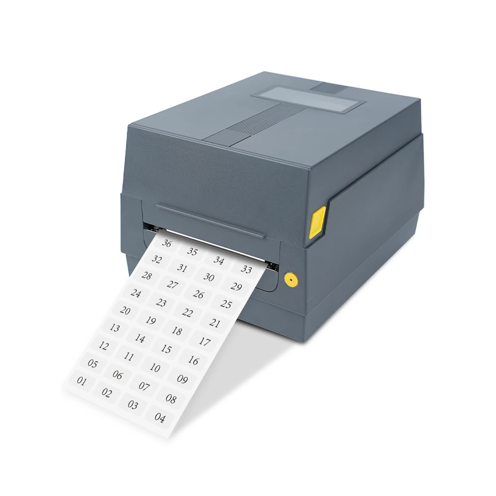 Factory Direct 4x6 Desktop Label Printer with 110mm Paper Size for FBA Barcode and Washing Tag Labels High Transfer Efficiency