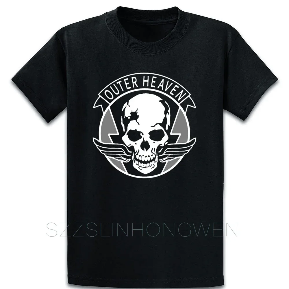 

Футболка с короткими рукавами Outer Heaven Metal Gear Solid Sign Gaming Couple для мужчин и женщин, дышащие повседневные свободные топы из чистого хлопка