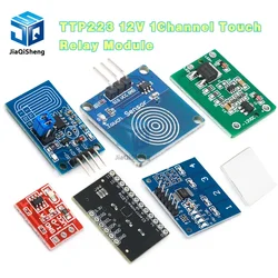 TTP223 12V 1-Channel Touch Relay Module Capacitive Touch Key Switch Sensor Self-Locking/No-Locking HTTM Touch Button For Arduino