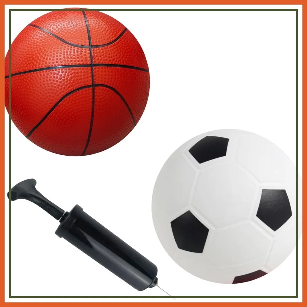 

2-Pack 6-Inch Rubber Sports Balls with Hand Pump for Kids Toddlers Outdoor Play