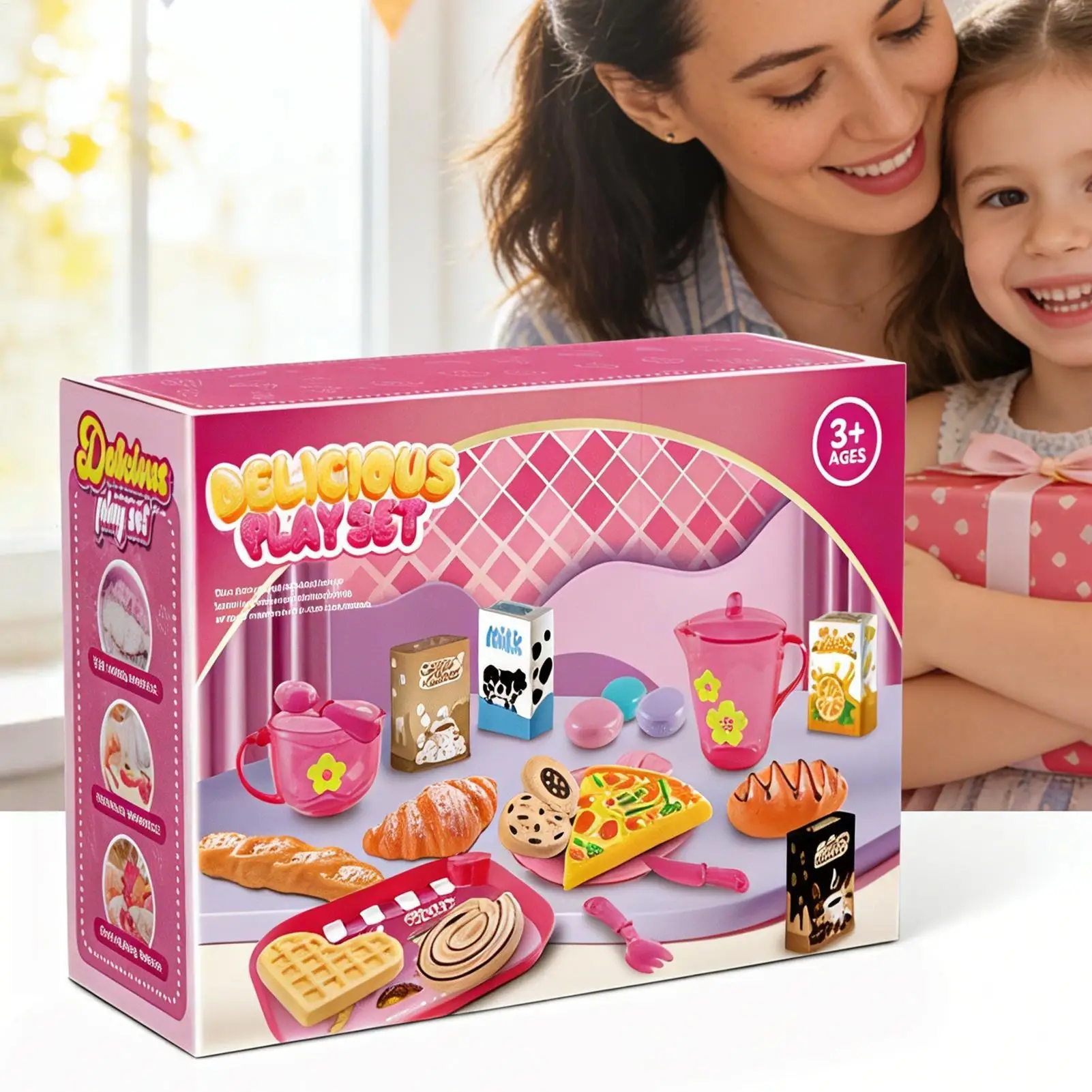 Kinderküchenset, realistisches Rollenspiel, lustiges Küchenspielset für Jungen und Mädchen, Geburtstag, Weihnachten, Neujahr, Ostern, Zuhause, drinnen