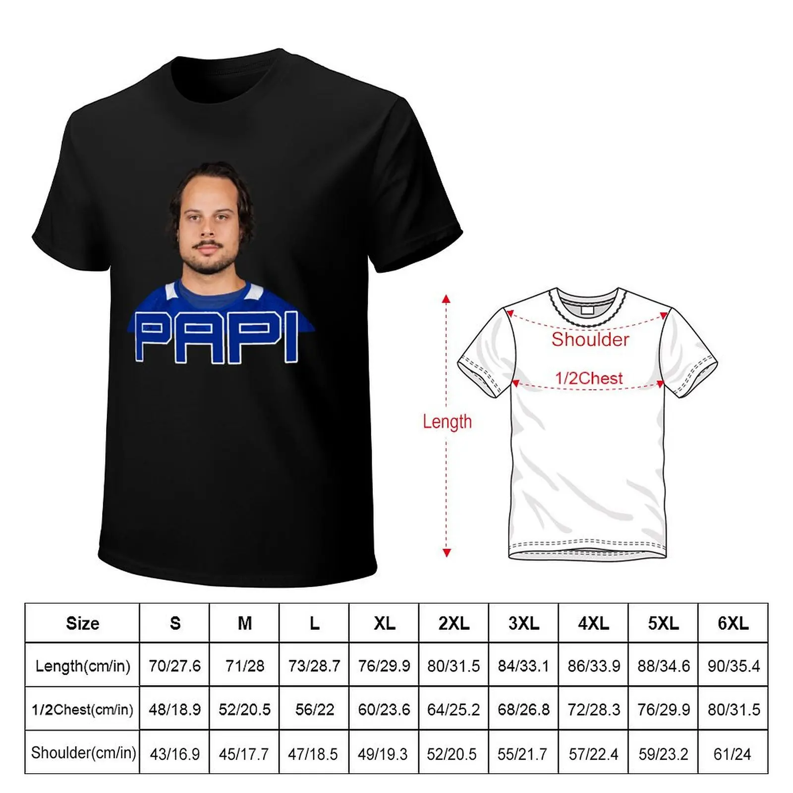 Auston Matthews Papi T-Shirt basketball graphic tees graphic shirts Men's cotton t-shirt