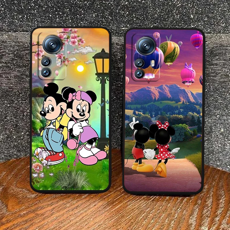 

Disney Mickey Minnie Cute For Xiaomi Mi 14 13T 13 12T 12 11T 11i 11 10T 10 Pro Lite Ultra 5G Black TPU Phone Case